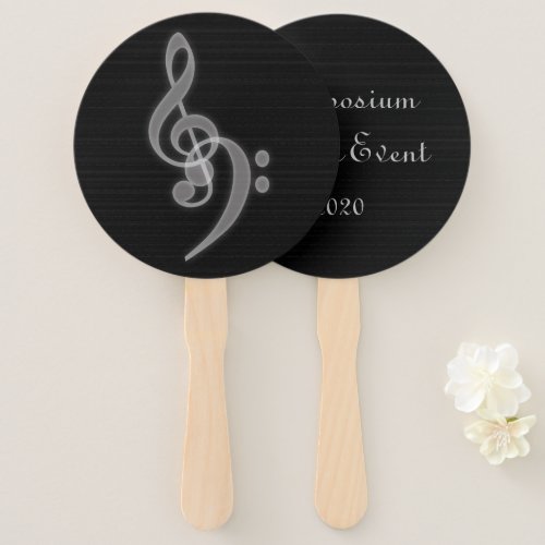 Customizable Music Event Black Hand Fan