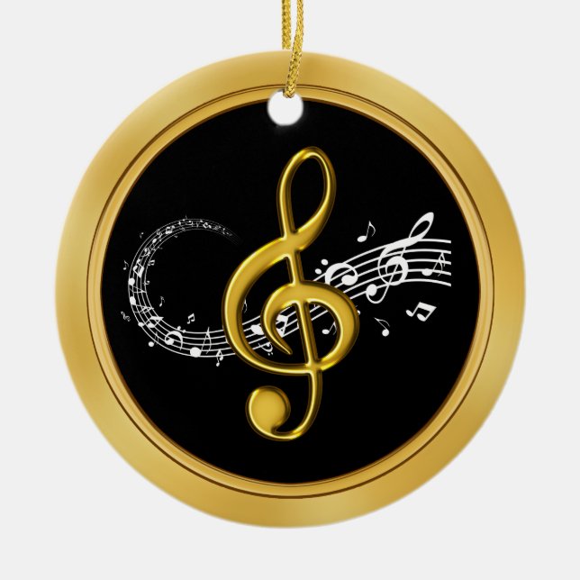 Customizable Music Note Ornaments BULK or Buy ONE (Front)