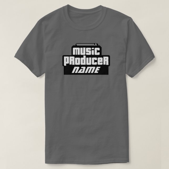 Customizable Music Producer T-Shirt (Design Front)