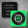 Customizable Music QR Code LP Vinyl |  Square Business Card