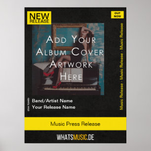 Customizable Music Release Poster with QR Code