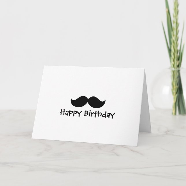Customizable Mustache Card (Front)