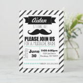 Customizable Mustache Party Invitation (Standing Front)