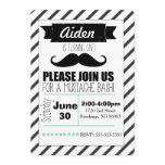 Customizable Mustache Party Invitation Customizable Mustache Party Invitation