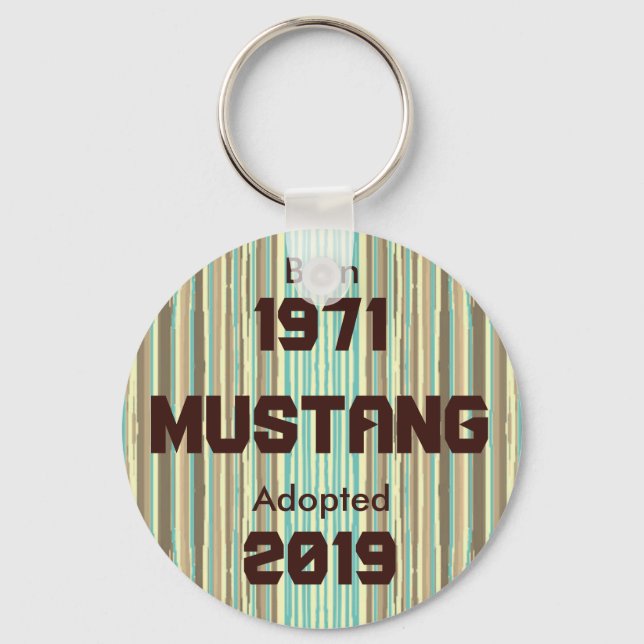 Customizable (Mustang) Keychain (Front)