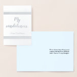 [ Thumbnail: Customizable "My Condolences…" Card ]