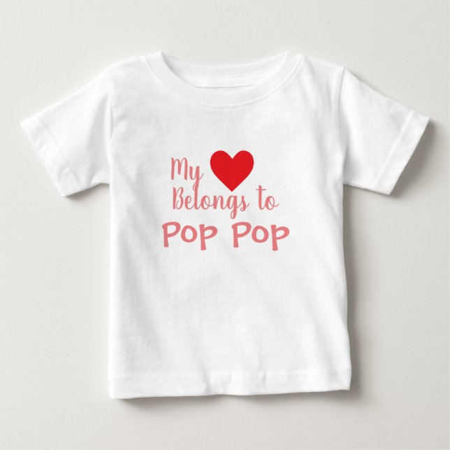 CUSTOMIZABLE My Heart Belongs to You Baby T-Shirt (Front)