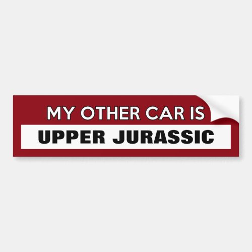 Customizable My Other Car Is Bumper Sticker