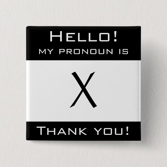 Customizable "My pronoun" button (Front)