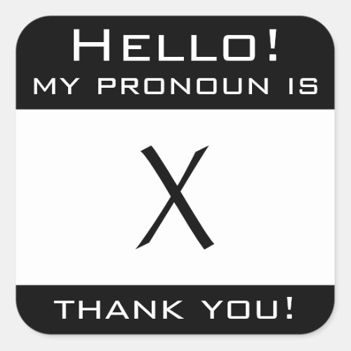 Customizable My pronoun stickers