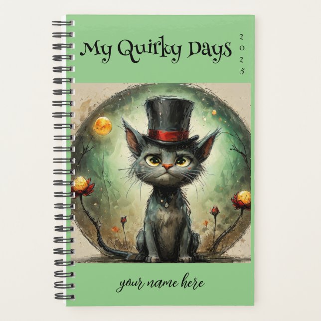 Customizable - "My Quirky Days" Planner (Front)