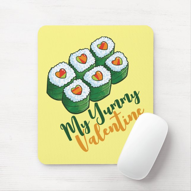 Customizable "My Yummy Valentine" Mouse Pad (With Mouse)