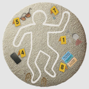 Customizable Mystery - Crime Scene Evidence Beach Towel