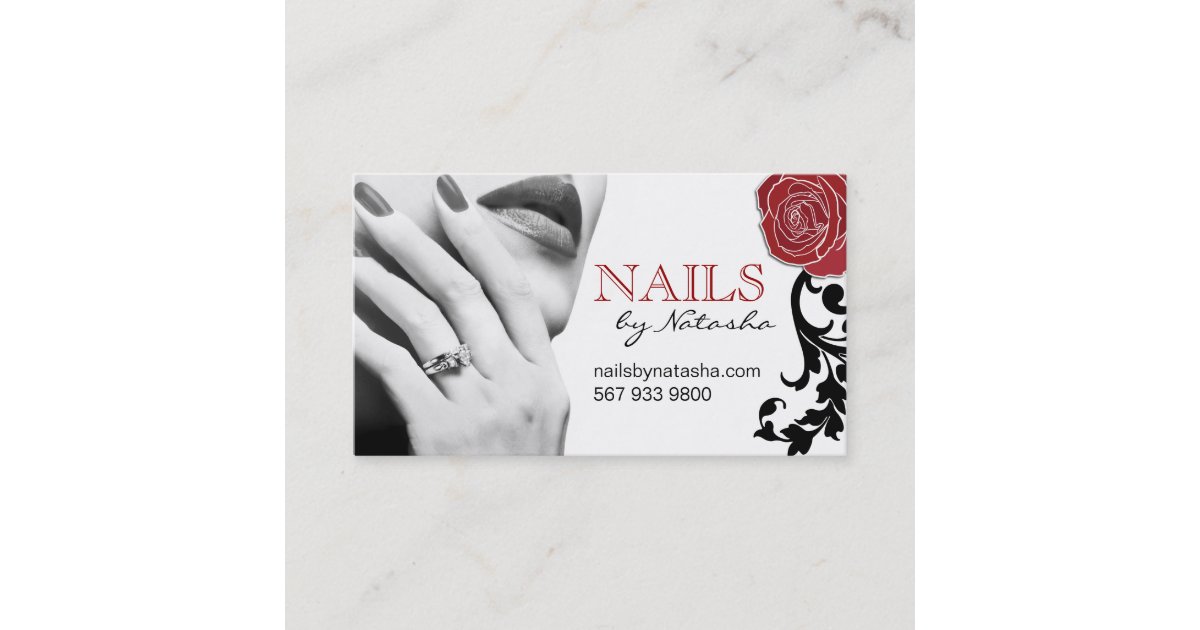 Customizable Nail Technician Business Cards