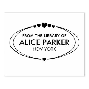 Customizable nam and text, from the library of rubber stamp