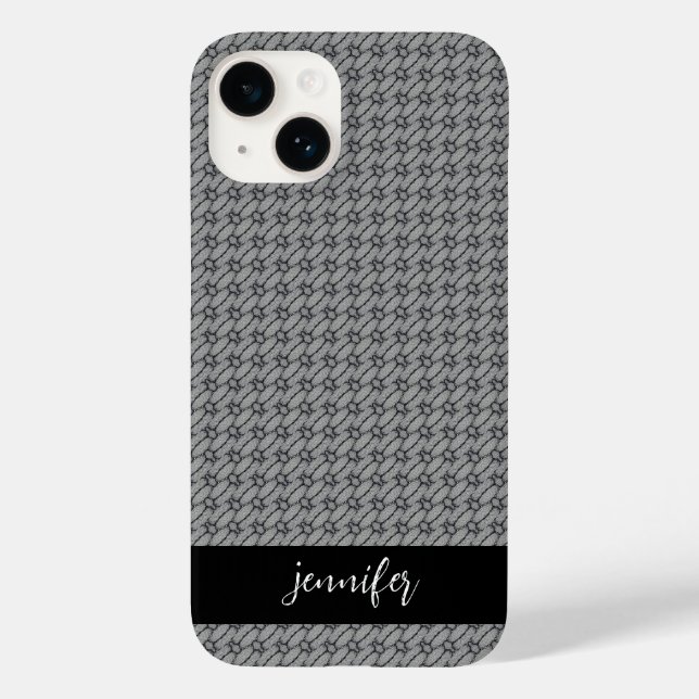 Customizable name Abstract concrete pattern Case-Mate iPhone Case (Back)