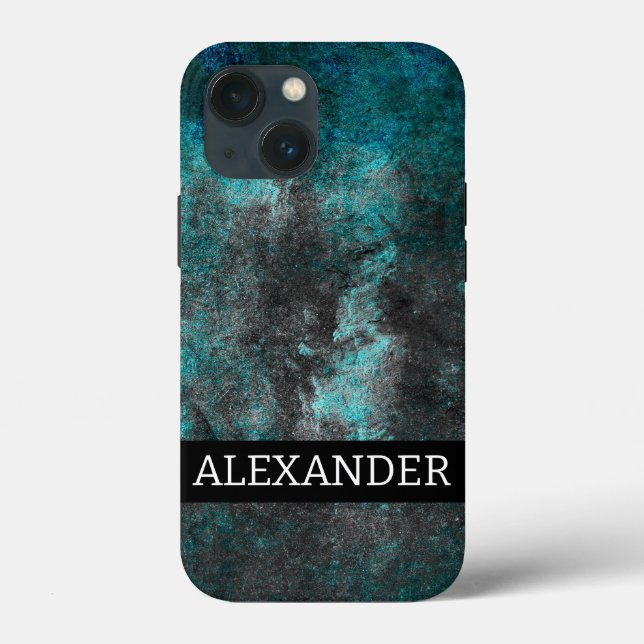 Customizable name. Abstract grunge texture Case-Mate iPhone Case (Back)