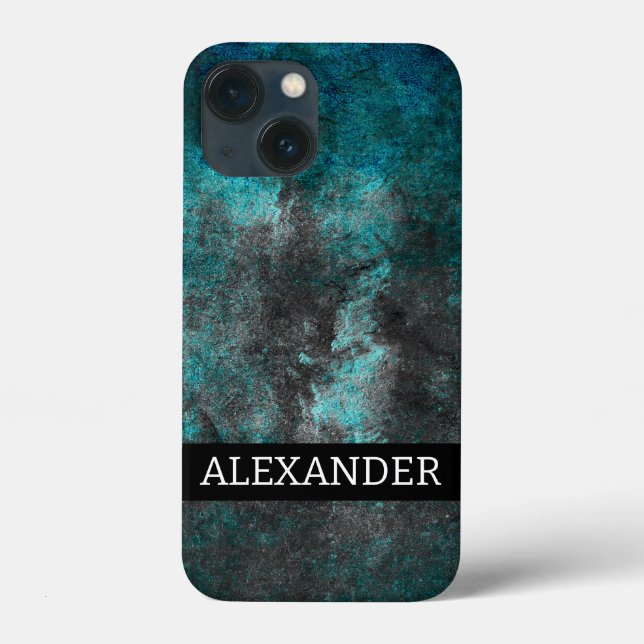 Customizable name. Abstract grunge texture Case-Mate iPhone Case (Back)