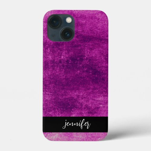 Customizable name Abstract grunge texture iPhone 13 Mini Case