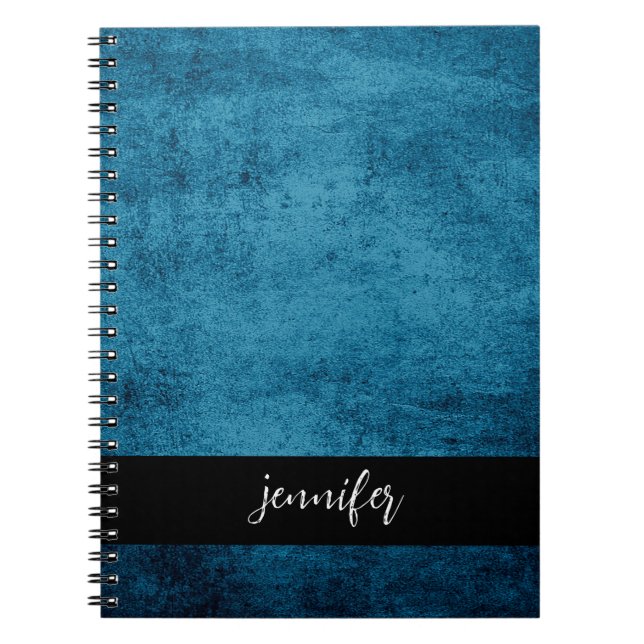 Customizable name Abstract grunge texture Notebook (Front)