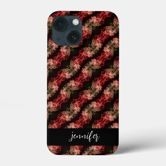 Customizable name Abstract smoke pattern Case-Mate iPhone Case (Back)
