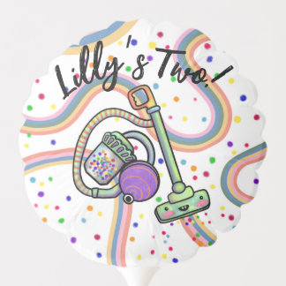 Customizable Name/Age Vacuum Party Balloon