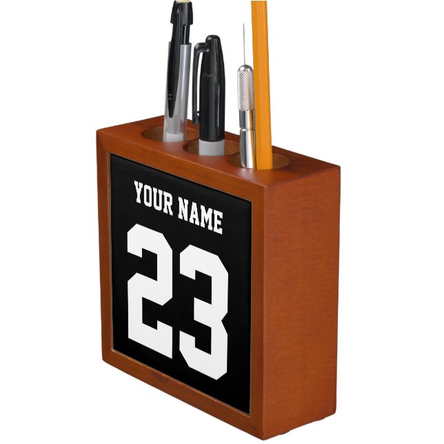 Customizable name and number pencil holder (In Situ)