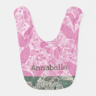 Customizable Name baby girl Baby Bib