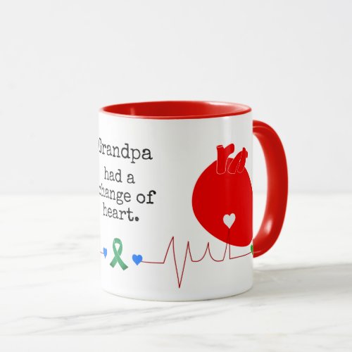 Customizable Name Change of Heart Transplant Mug