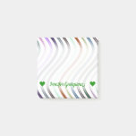 [ Thumbnail: Customizable Name; Colorful Wavy Lines Pattern Notes ]
