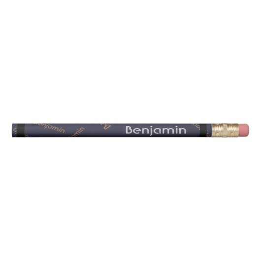 Customizable Name Design Boy Pencil (Front)