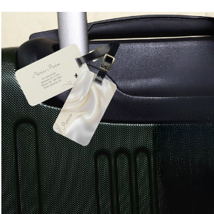 Customizable Name Elegant Mother of Pearl Texture Luggage Tag