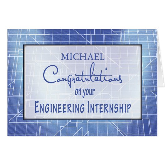 Customizable Name Engineering Internship Congratul (Front Horizontal)