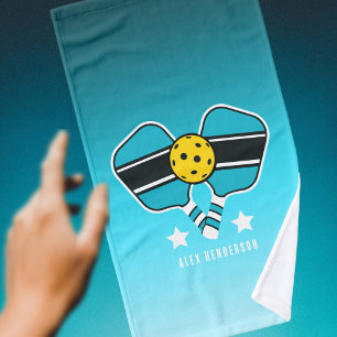  Customizable Name Mint Pickleball Paddle Hand Towel