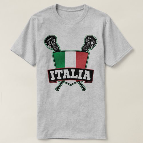 Customizable Name  Number Italy Lacrosse T_Shirt