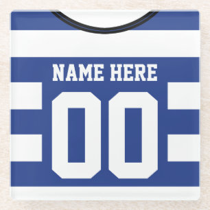 Customizable Name & Number Soccer Jersey Coaster