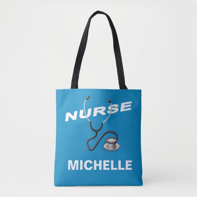 Customizable Name Nurse Tote Bag (Front)