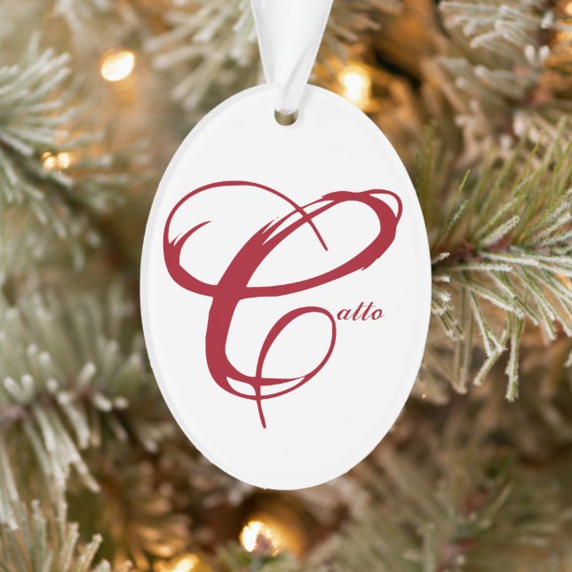 customizable name ornament with "Live Laugh Love" (Tree)