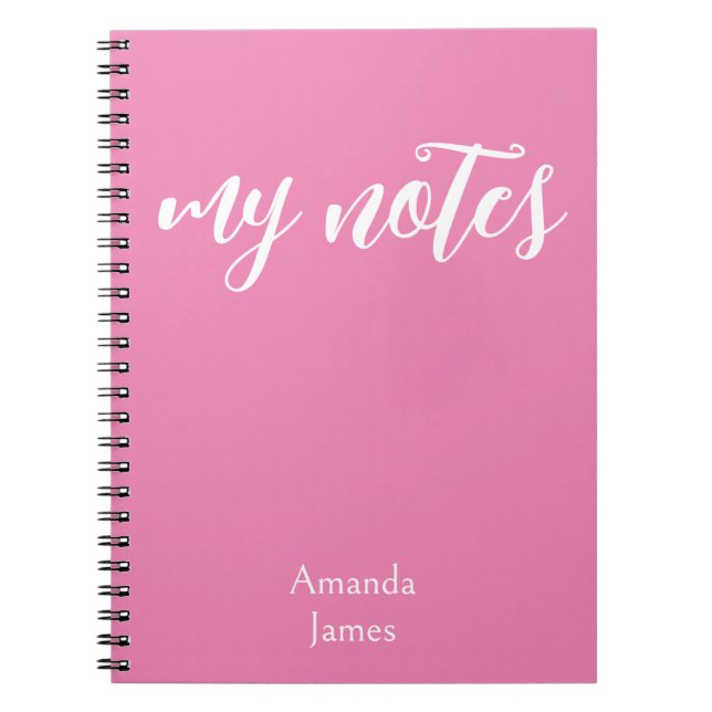 Customizable name, personal name notebook (Front)