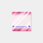 [ Thumbnail: Customizable Name; Pink/Magenta Stripes Pattern Notes ]