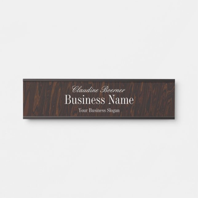 Customizable Name Plate Crafter Artist Business (Front)