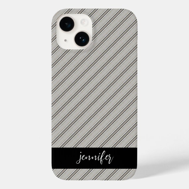 Customizable name Seamless wood pattern Case-Mate iPhone Case (Back)