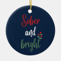 Customizable Name Sober Christmas Keepsake Gift
