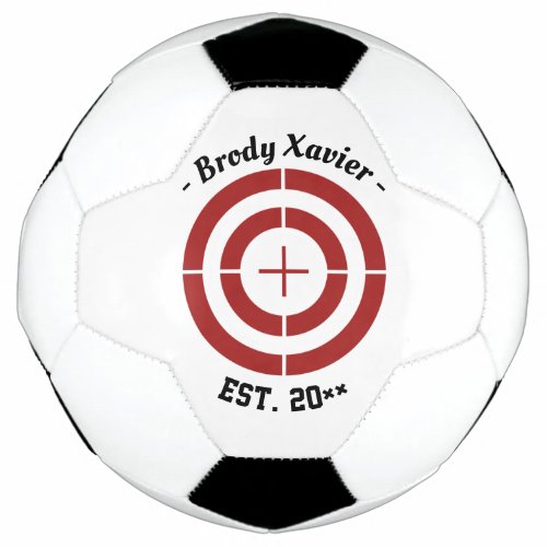 Customizable Name Target Practice Soccerball