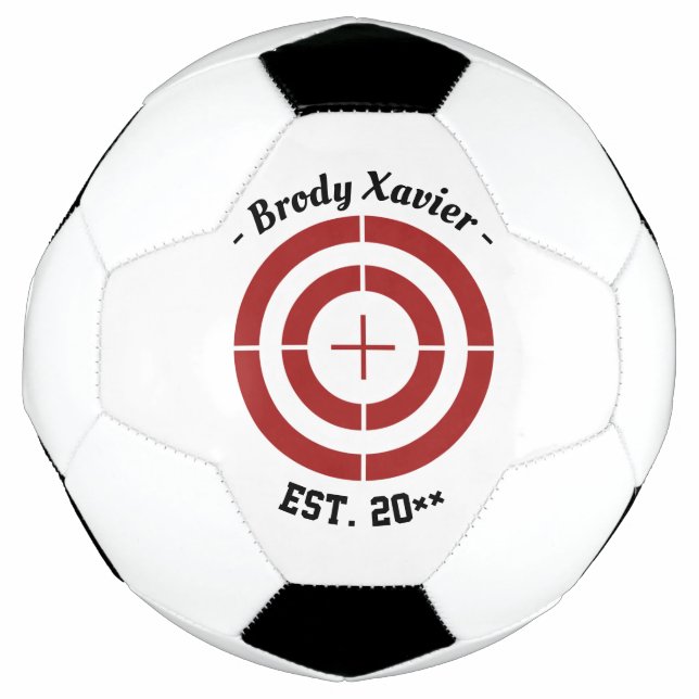 Customizable Name Target Practice Soccerball