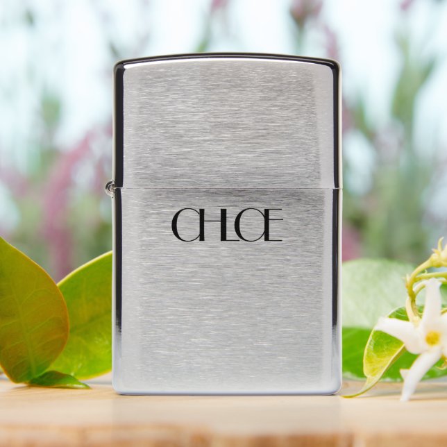 Customizable Name Zippo Lighter (On Table)