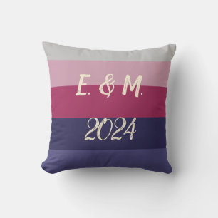 Customizable Names Throw Pillow