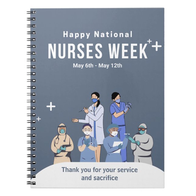 Customizable National Nurses Week Notebook (Front)