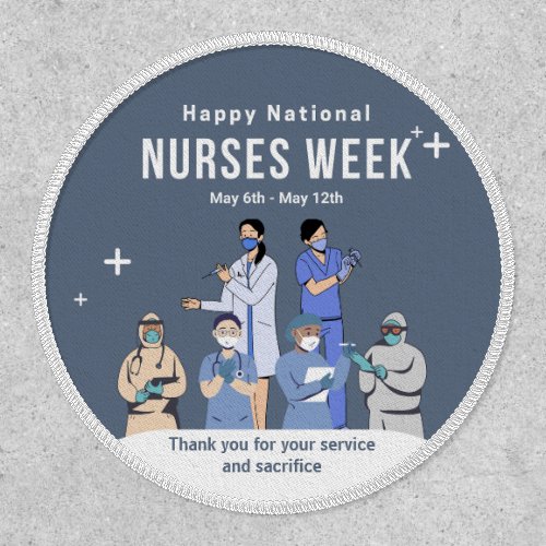 Customizable National Nurses Week Patch