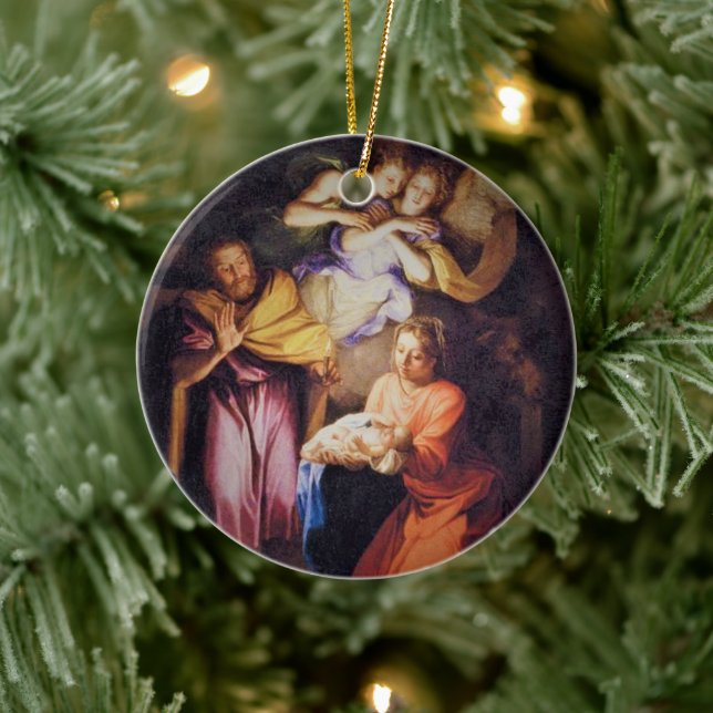 Customizable Nativity Ceramic Ornament (Tree)